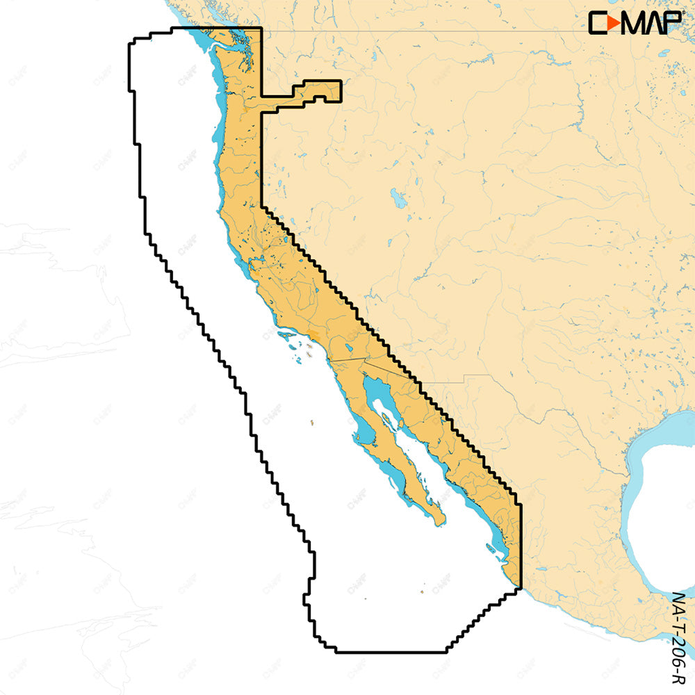 C-MAP REVEAL X - U.S. West Coat Baja California
