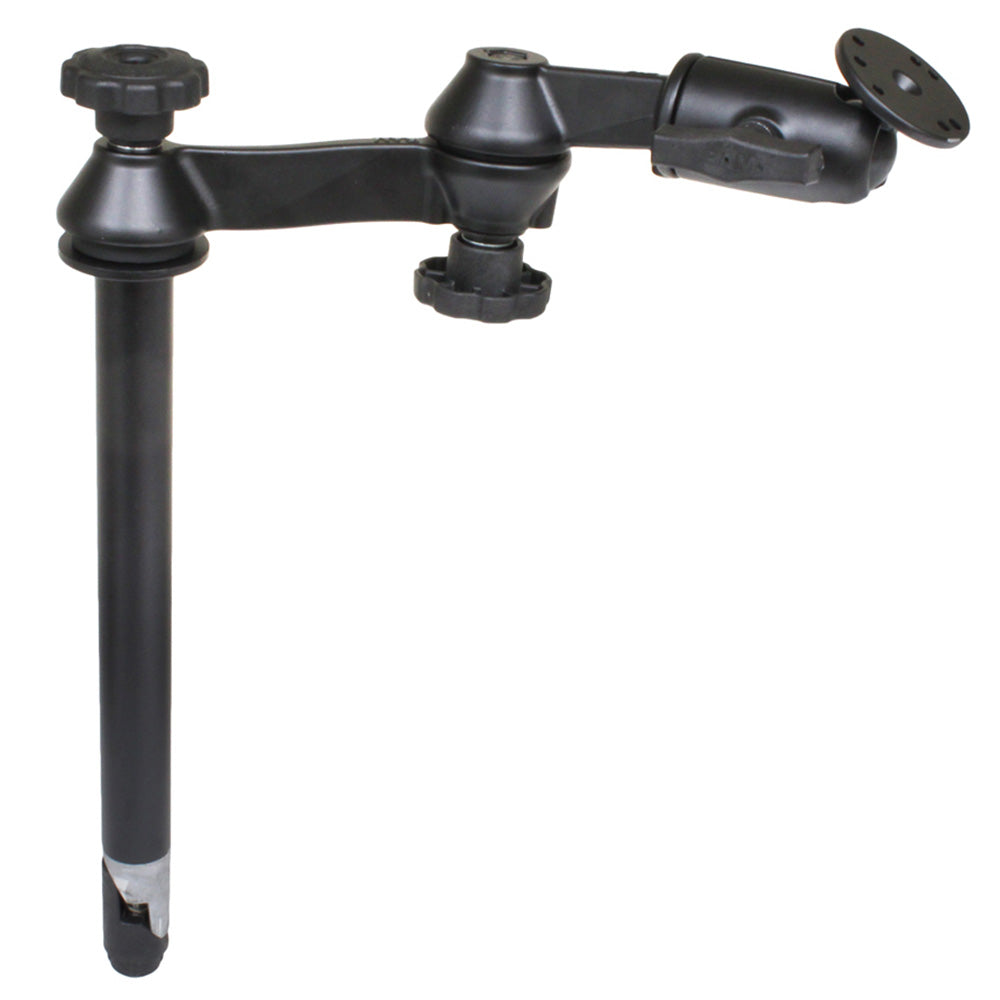 RAM Mount RAM 12" Upper Pole with Double Swing Arms Round Plate