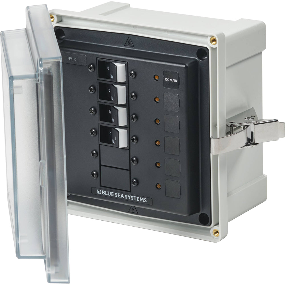 Blue Sea 3133 - SMS Panel Enclosure w/Main 3 Branch (12/24V) - 12/24V DC