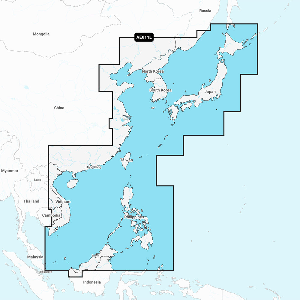 Garmin Navionics Vision+ NVAE011L - China Sea Japan - Marine Chart