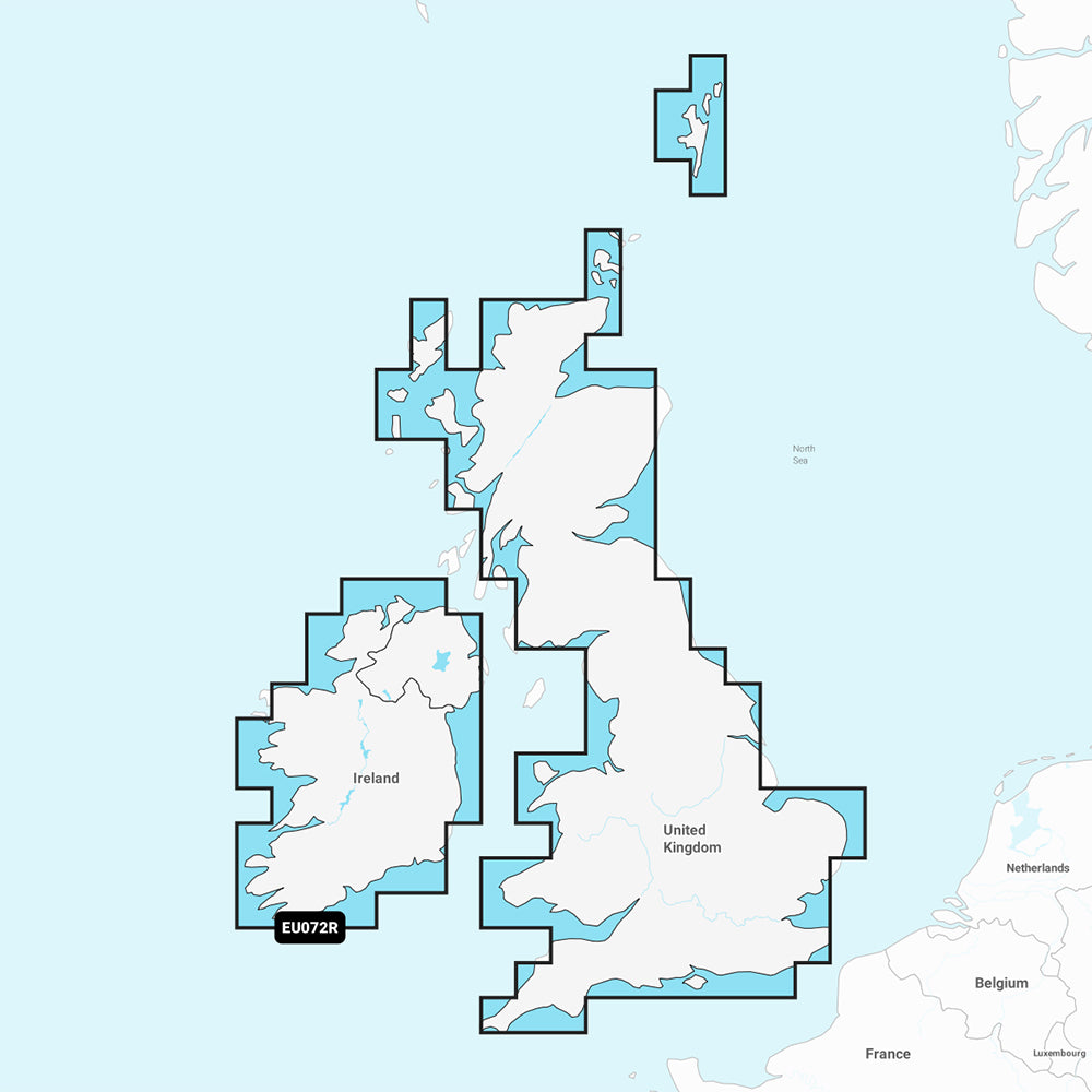 Garmin Navionics Vision+ NVEU072R - U.K. Ireland Lakes Rivers - Inland Marine Chart