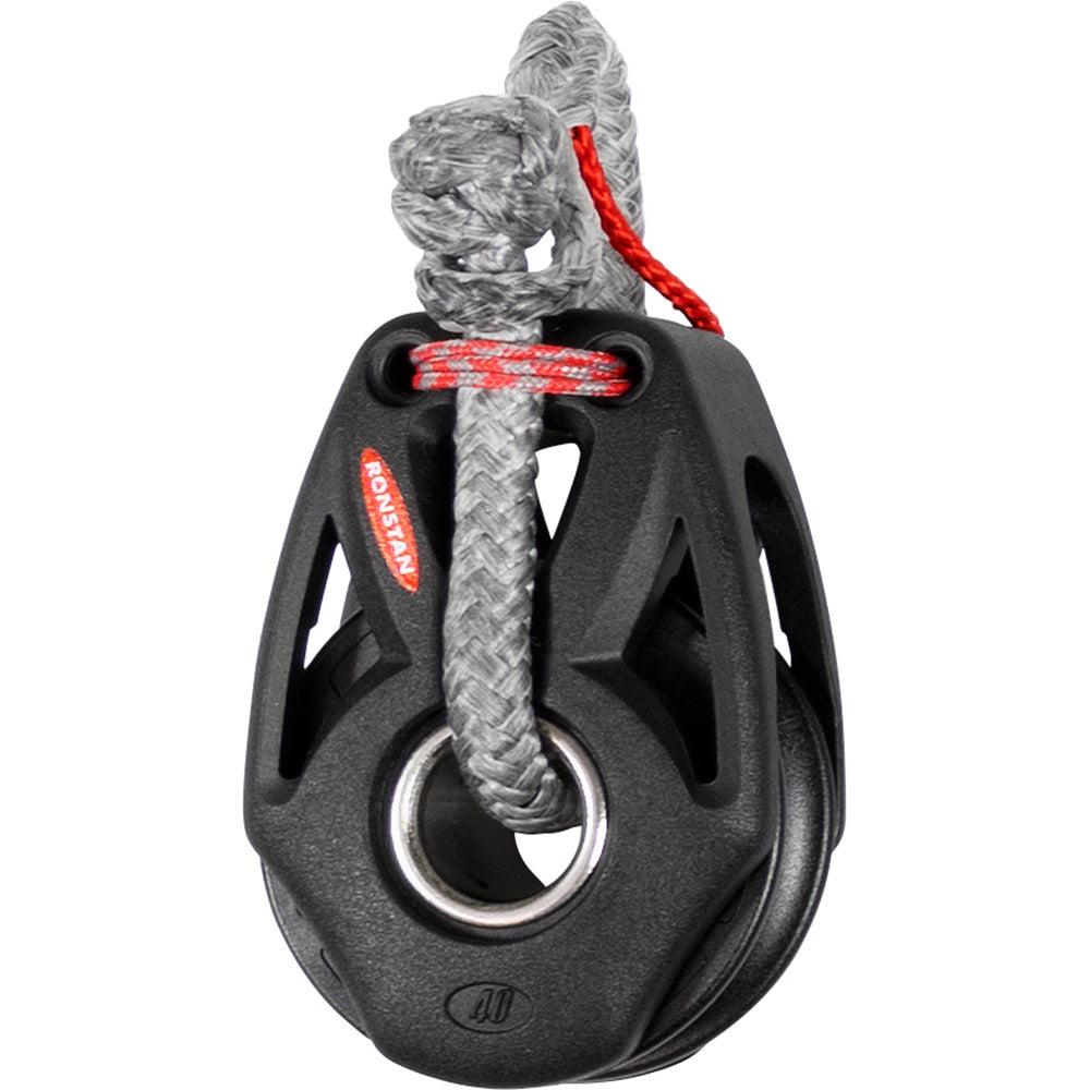 Ronstan Series 40 Orbit Single Rotating Snatch Block w/Becket Lashing Option