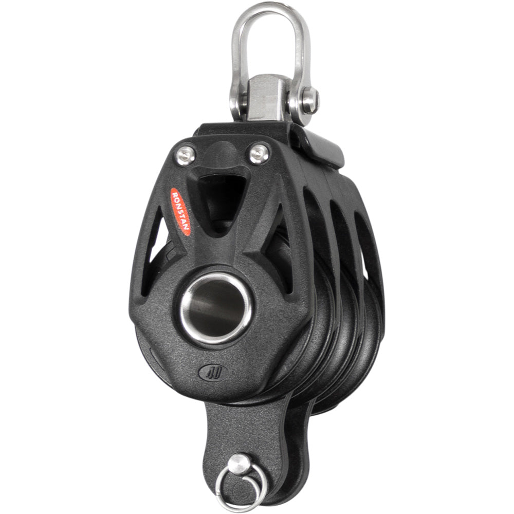 Ronstan Series 40 Orbit BB Triple Block w/Becket Swivel Shackle