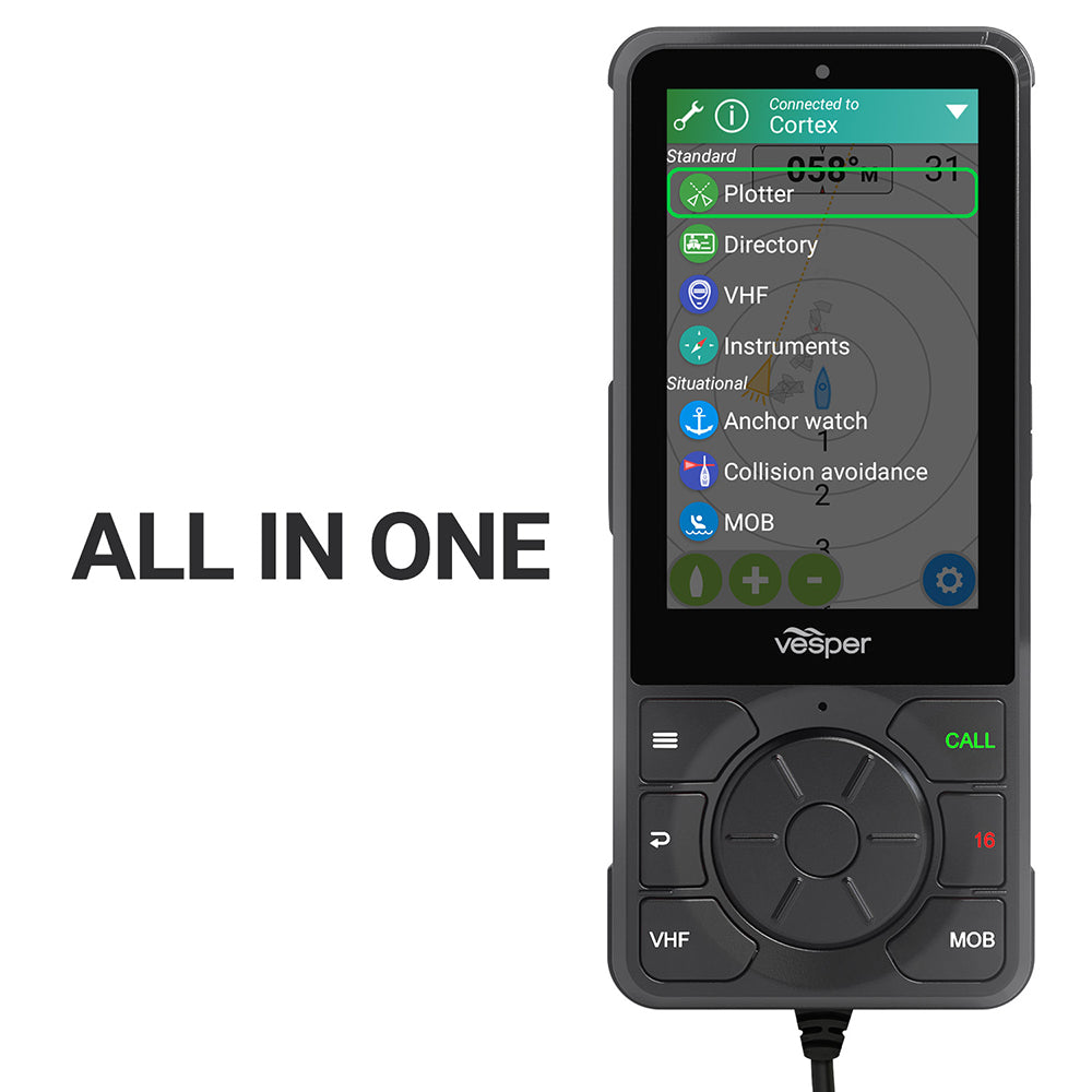 Vesper Cortex V1 - VHF Radio w/SOTDMA SmartAIS Remote Vessel Monitoring - Works Worldwide