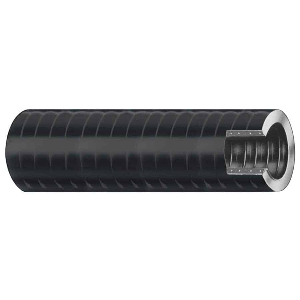 Trident Marine 1-1/8" x 50 VAC XHD Bilge Live Well Hose - Hard PVC Helix - Black