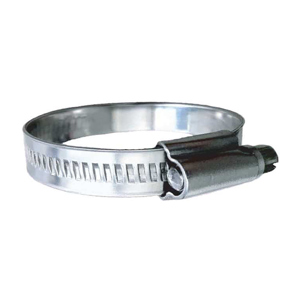 Trident Marine 316 SS Non-Perforated Worm Gear Hose Clamp - 15/32" Band - (5/8" 15/16") Clamping Range - 10-Pack - SAE Size 8