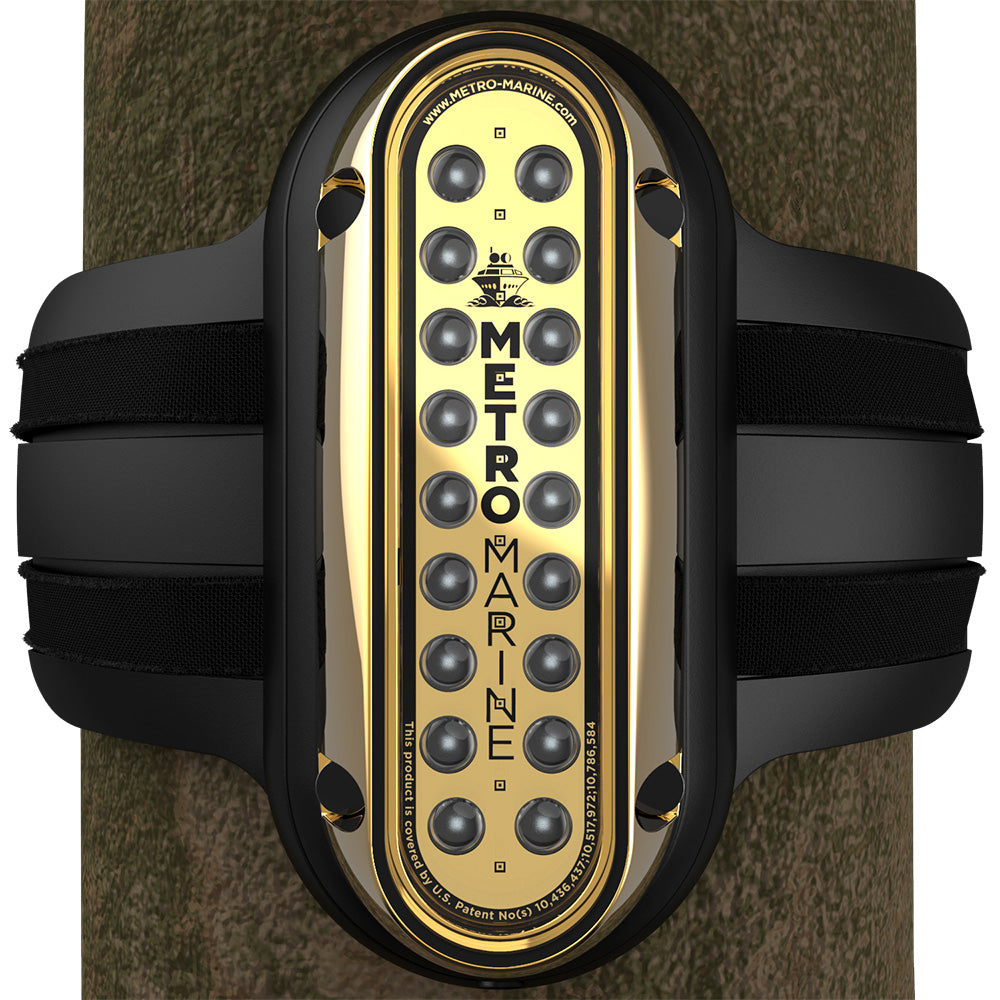 Metro Marine High-Output Vertical Piling Mount Light w/Intelligent Monochromatic LEDs - Blue, 90 Beam