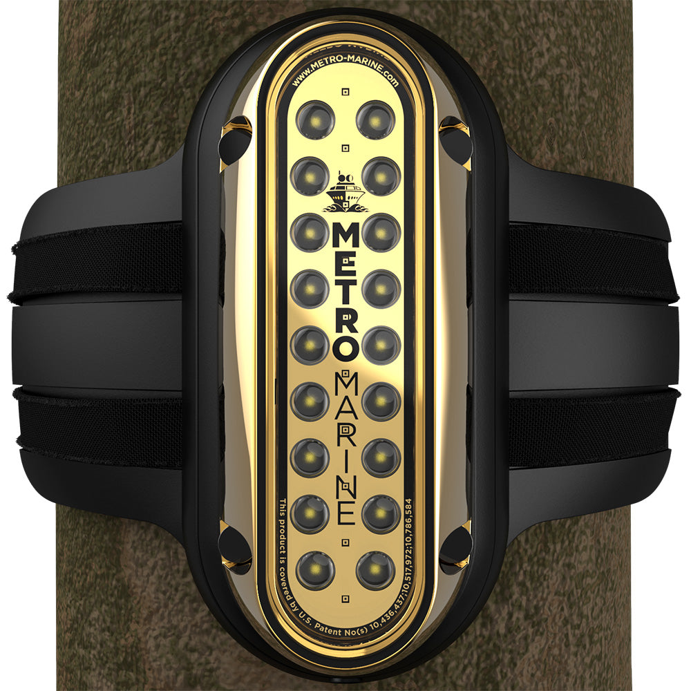 Metro Marine High-Output Vertical Piling Mount Light w/Intelligent Monochromatic LEDs - White, 90 Beam