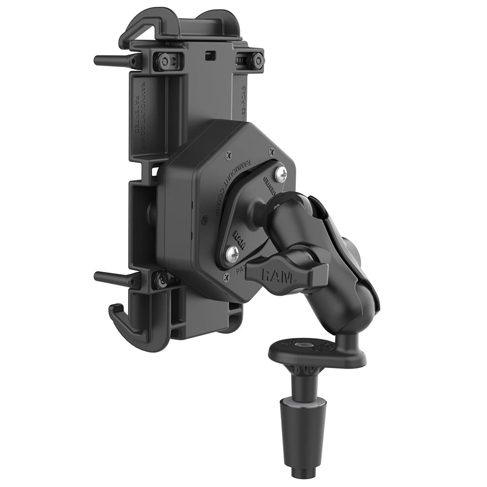 RAM Mount RAM Quick-Grip XL Phone Mount w/Vibe-Safe  Fork Stem Base - Short