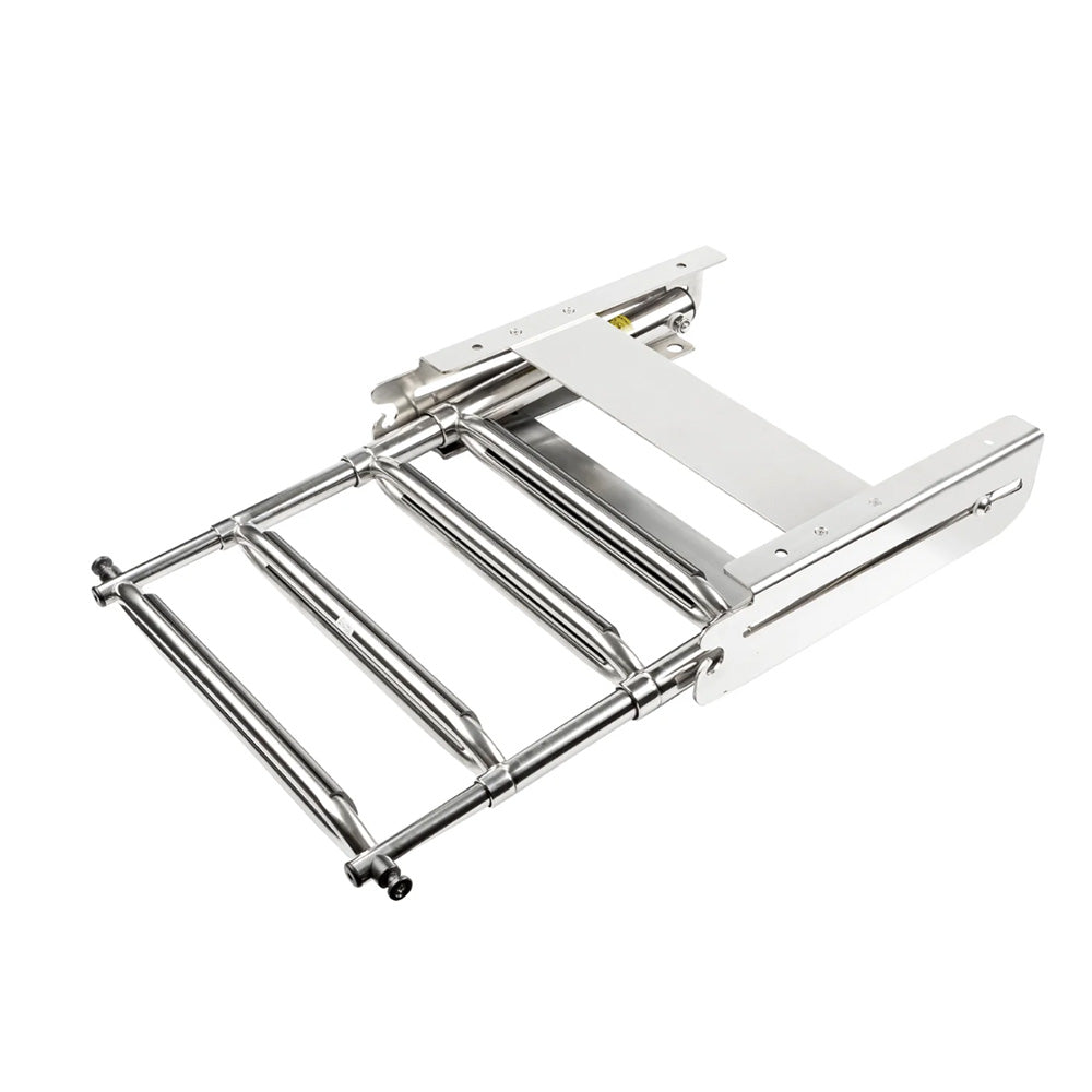 Whitecap 304 Stainless Steel 4-Step Sliding Under Platform Ladder