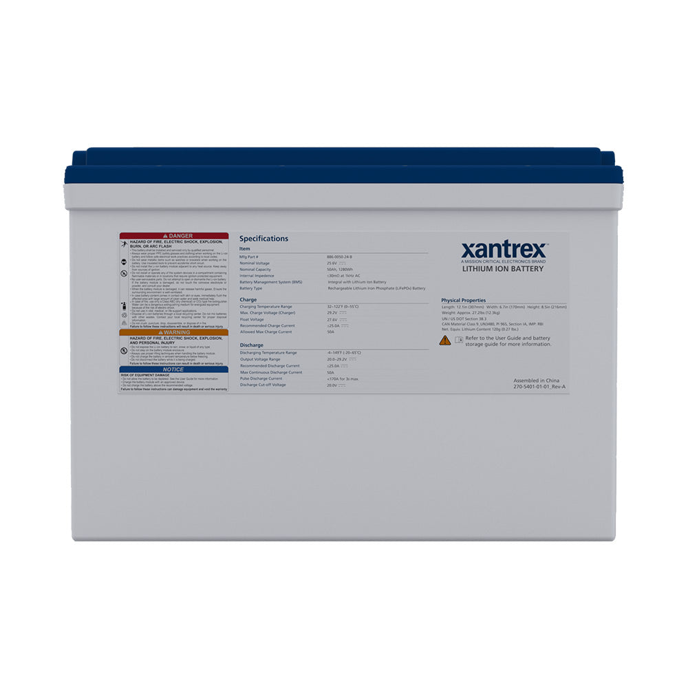 Xantrex 24V 50Ah Lithium-Ion Battery