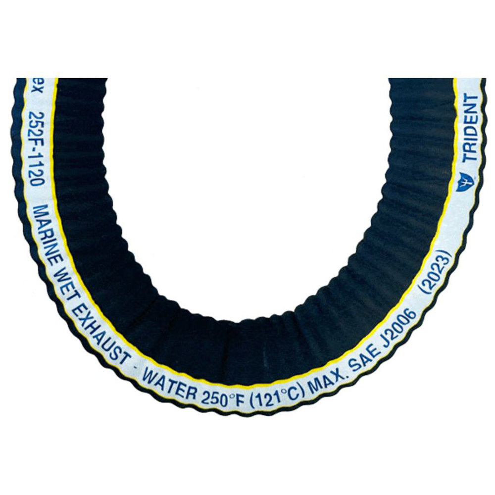 Trident Marine 3" Extra-Flex Corrugated Marine Wet Exhaust Hose - Sold by the Foot