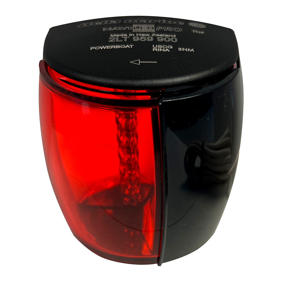 Hella Marine NaviLED PRO Port Navigation Lamp - Black - 2NM