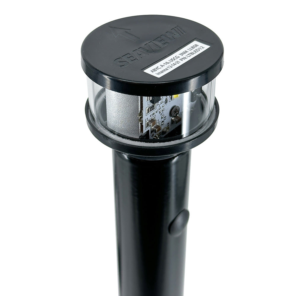 Seaview 12V C5 Certified Round 3nm LED Combo Masthead All-Round Light - Black