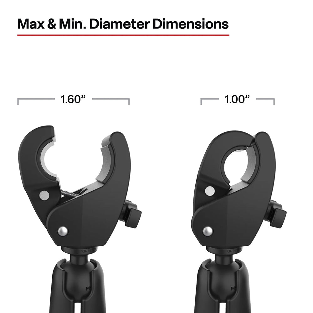 RAM Mount RAM Trolling Motor Stabilizer w/Tough-Claw 1 - 1.6 Clamp Bases