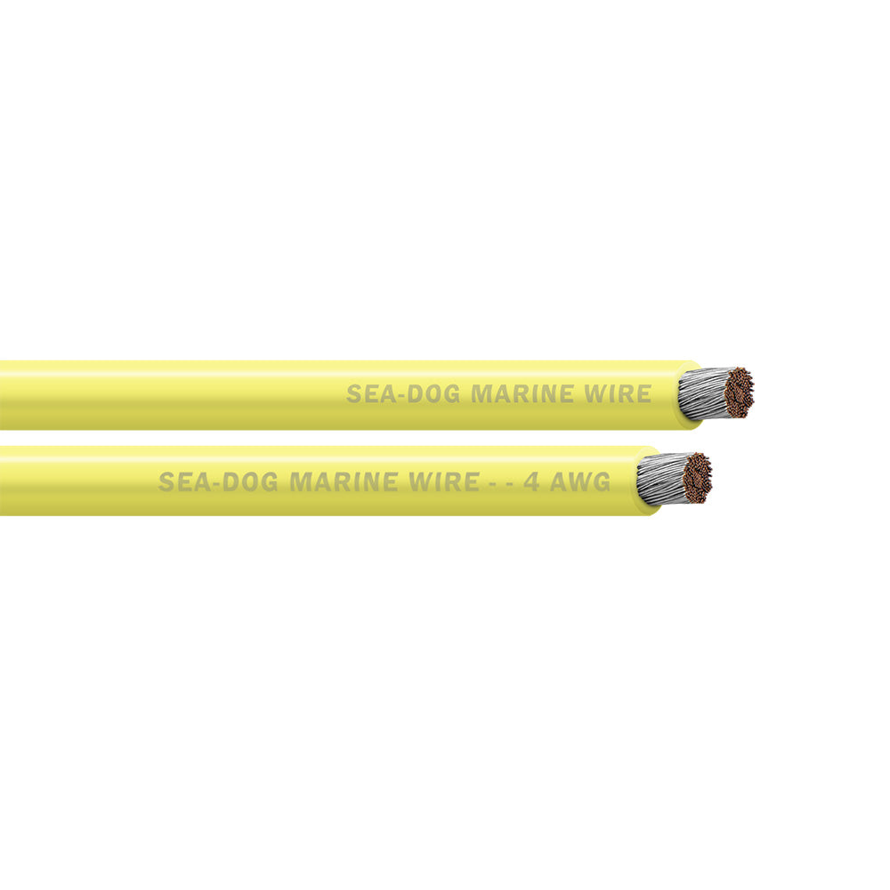 Sea-Dog 4 AWG Yellow Battery Cable - 100'