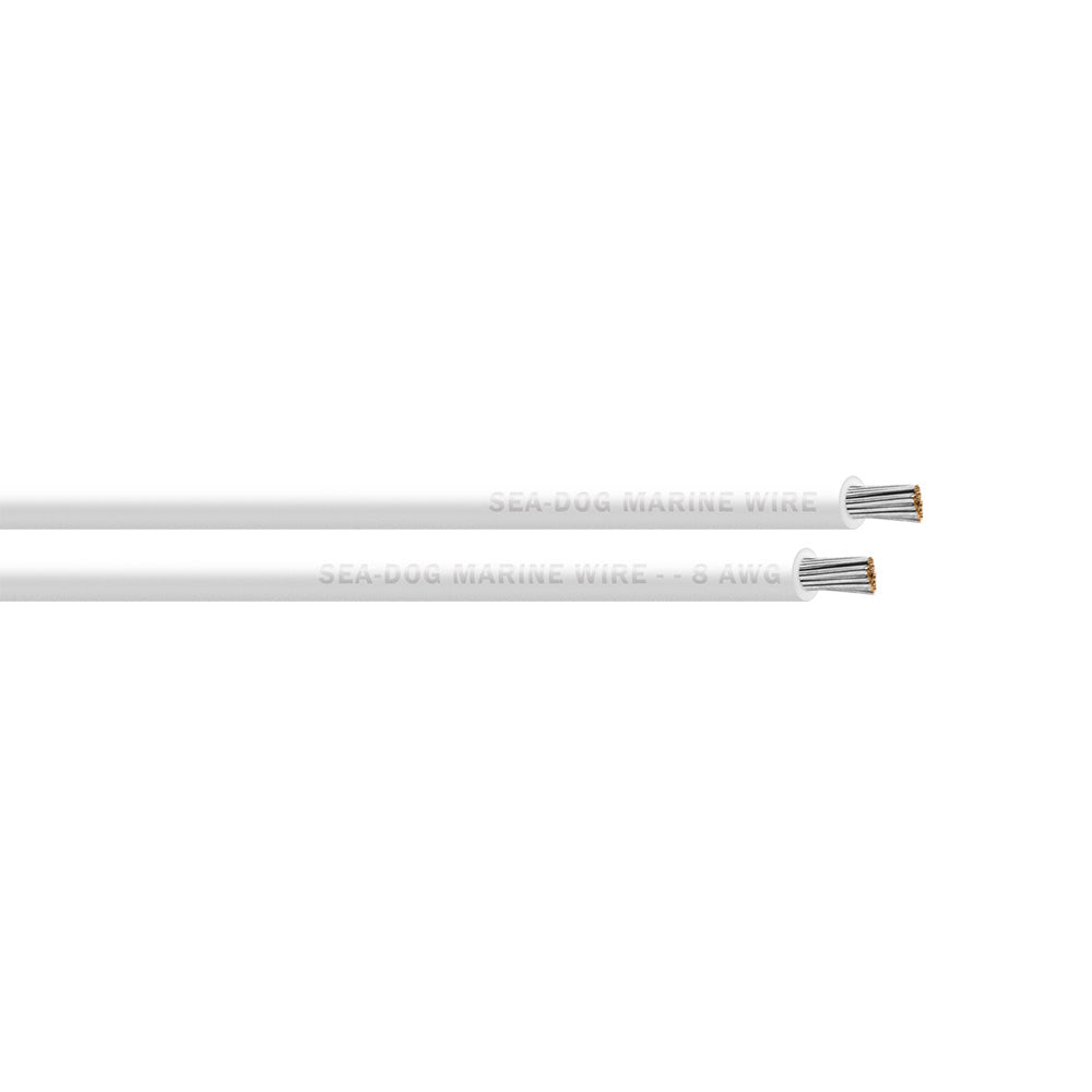 Sea-Dog 8 AWG White Primary Wire - 250'