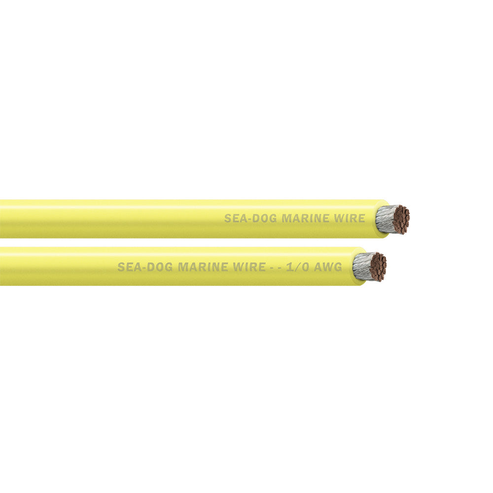 Sea-Dog 1/0 AWG Yellow Battery Cable - 100'