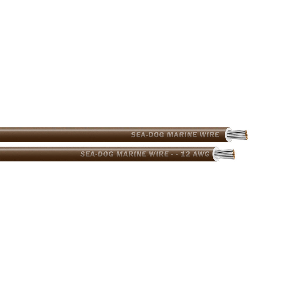 Sea-Dog 12 AWG Brown Primary Wire - 25'