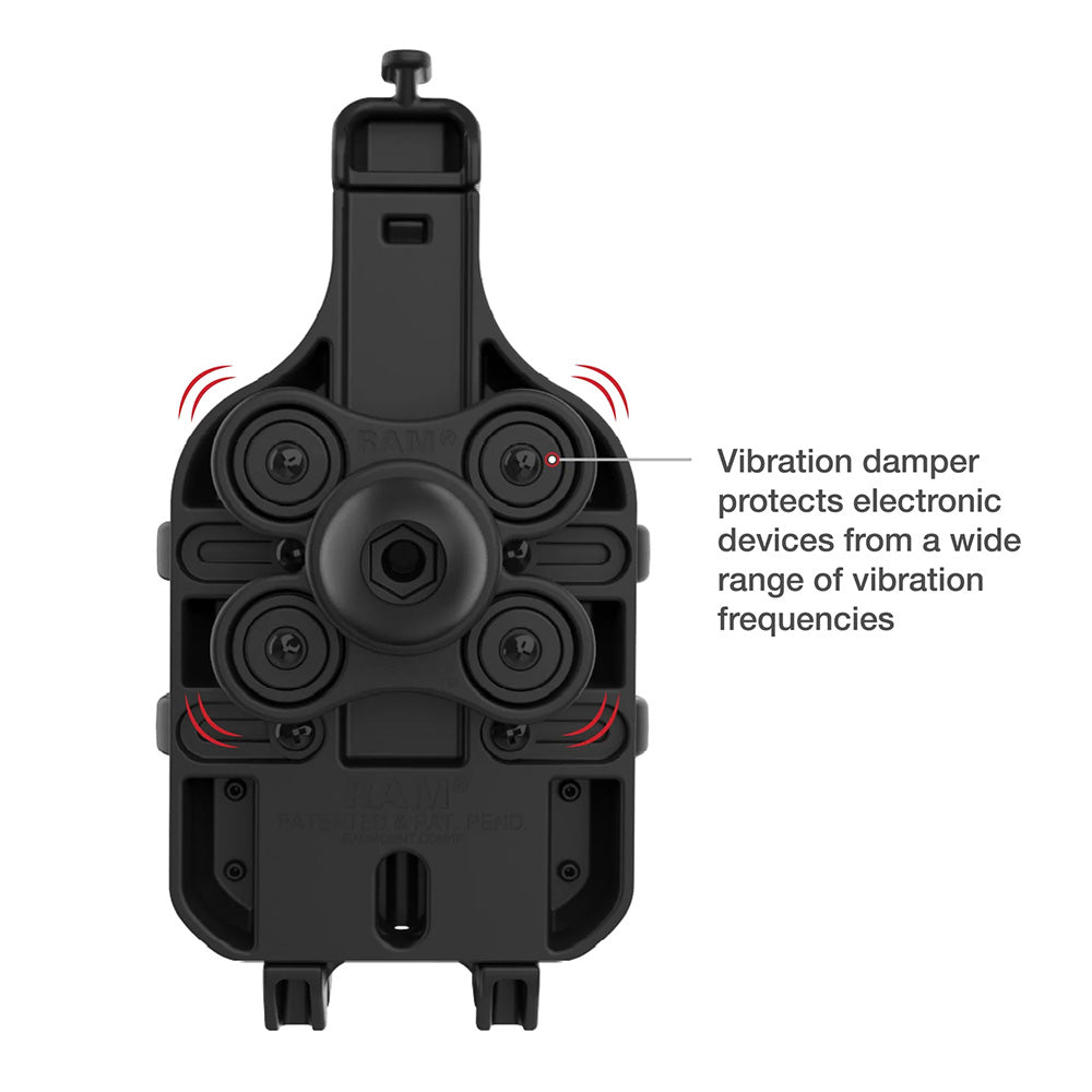 Ram Mount RAM Quick-Grip Pro Phone Holder w/Ball  Vibration Damper