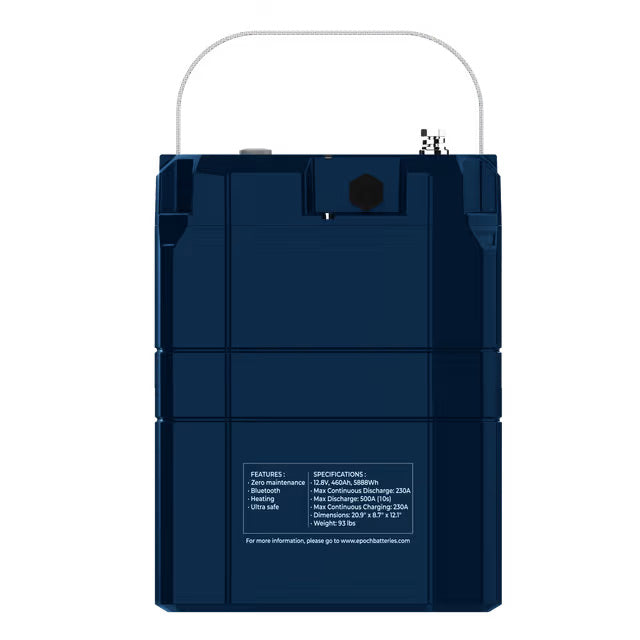 12V 460Ah (5.89kWh) V2-T Elite Series - Heated & Bluetooth & Victron Comms LiFePO4 Battery
