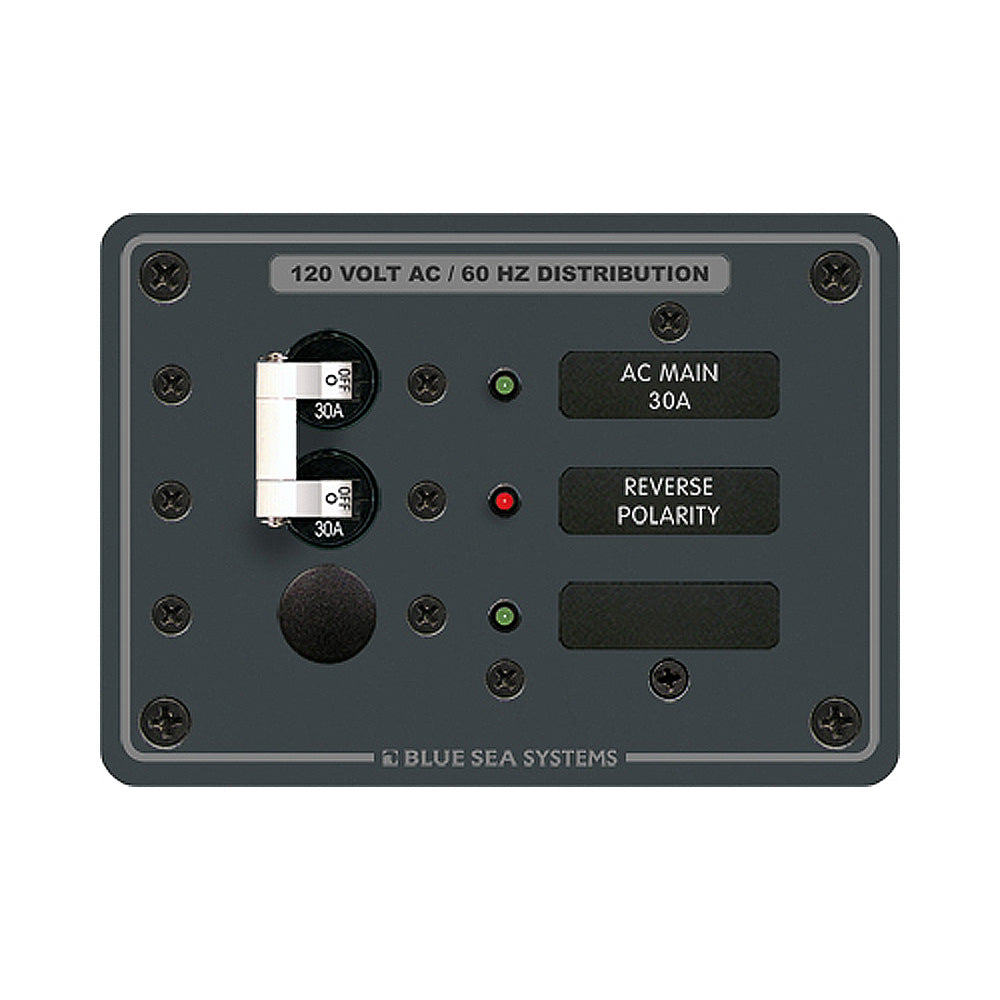 Blue Sea 8029 AC Main +1 Position Breaker Panel - White Switches