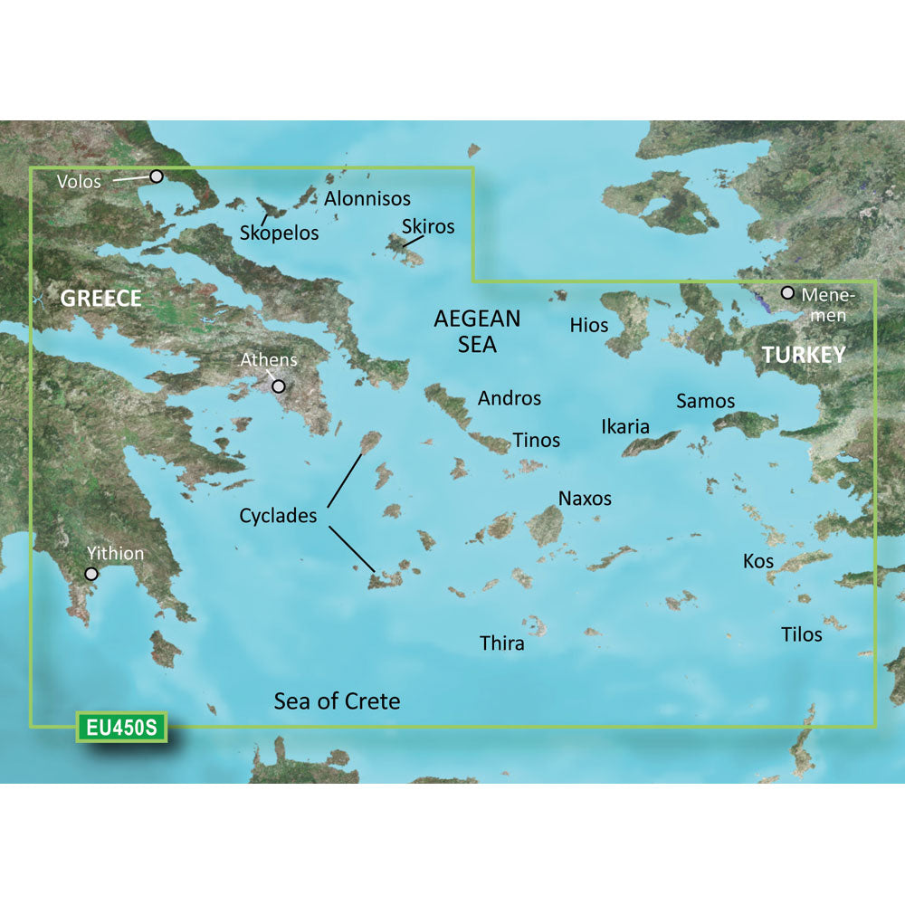 Garmin BlueChart g3 Vision HD - VEU450S - Athens  Cyclades - microSD/SD