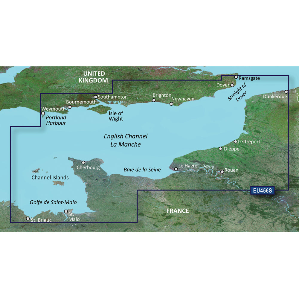 Garmin BlueChart g3 Vision HD - VEU465S - The Solent  Channel Islands - microSD/SD