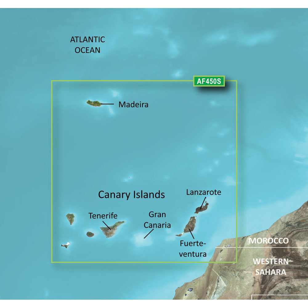 Garmin BlueChart g3 Vision HD - VAF450S - Madeira  Canary Islands - microSD/SD