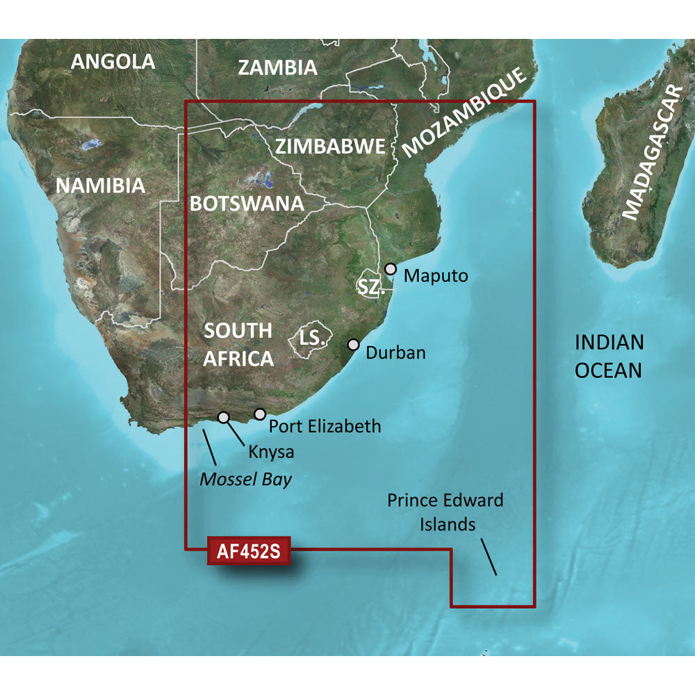 Garmin BlueChart g3 Vision HD - VAF452S - Knysna, SA to Beira, MZ - microSD/SD