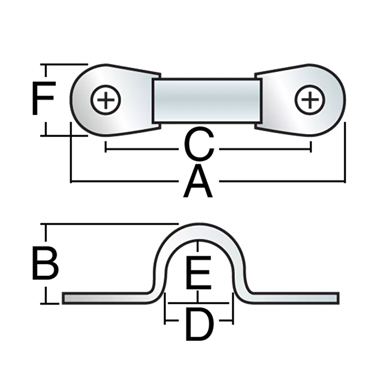 Harken 30mm Composite Eyestraps — Package of 6