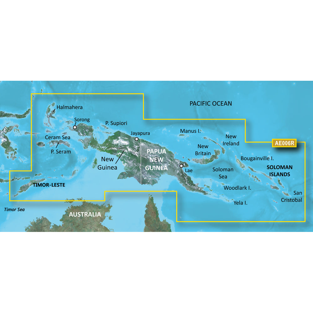 Garmin BlueChart g3 HD - HXAE006R - Timor Leste/New Guinea - microSD/SD