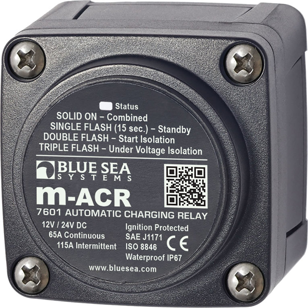 Blue Sea 7601 DC Mini ACR Automatic Charging Relay - 65 Amp