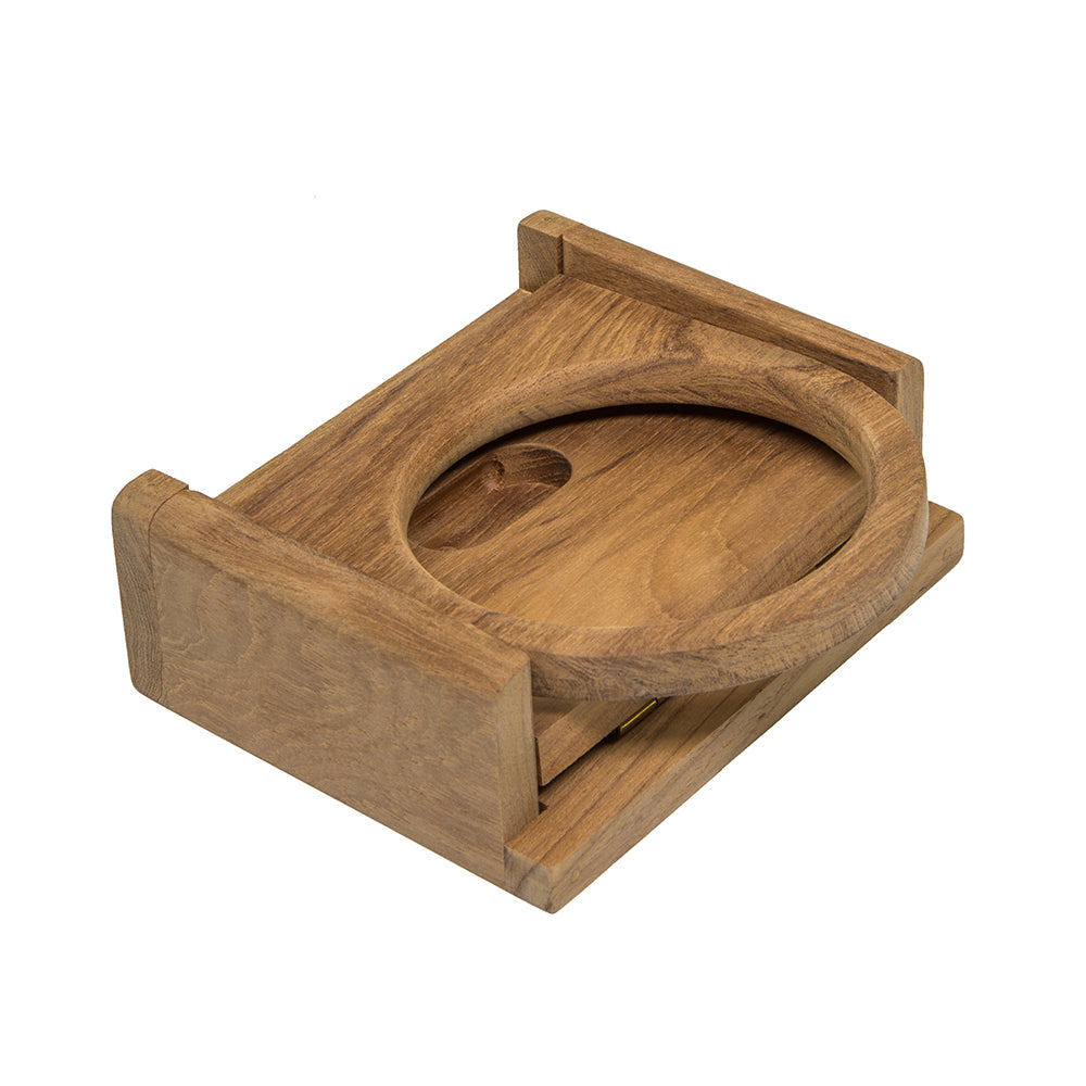 Whitecap Teak Folding Insulated Drink Holder