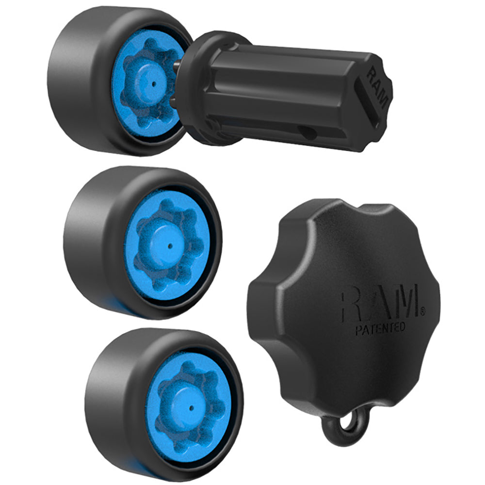 RAM Mount RAM Pin-Lock Security Kit f/Single Swing Arms  Gimbal Brackets