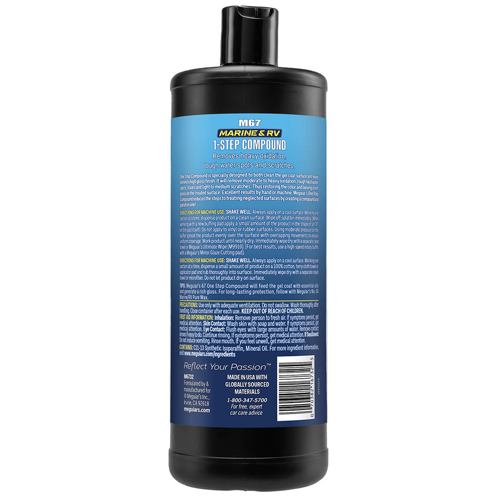 Meguiar's #67 One-Step Compound - 32oz