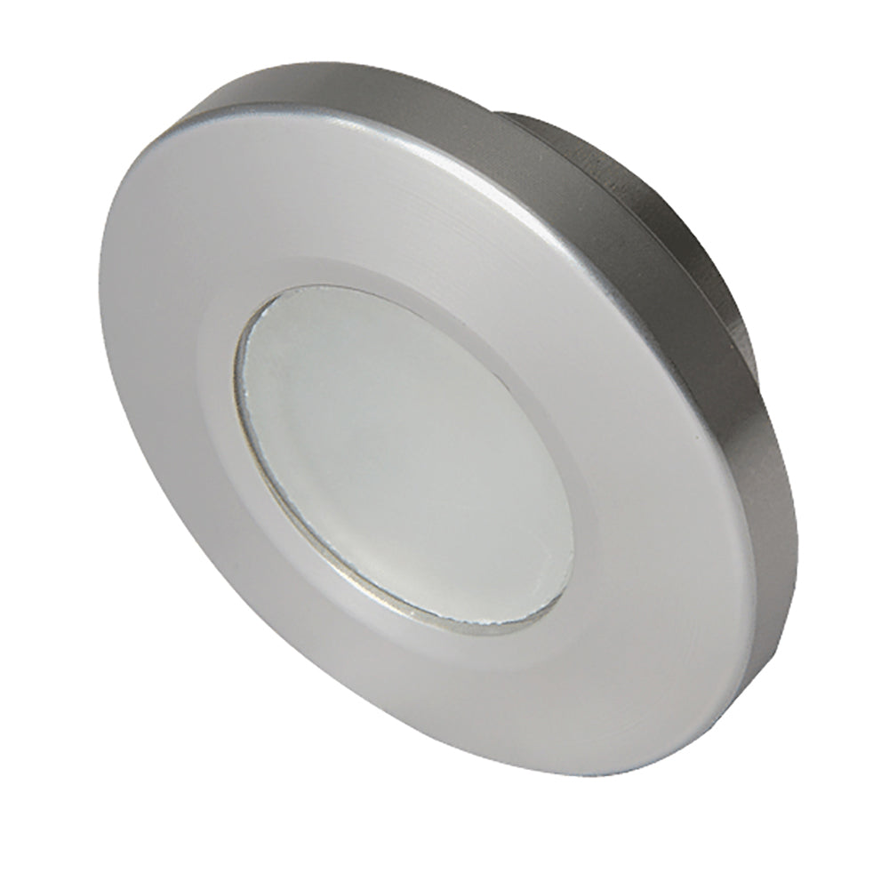 Lumitec Orbit Spetrum Flush Mount Down Light - Brushed Housing - White Dimming & Red/Blue Non-Dimming