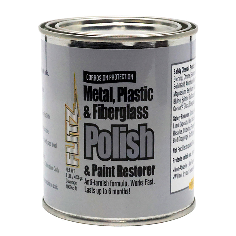 Flitz Metal, Plastic  Fiberglass Polish Paste - 1.0lb