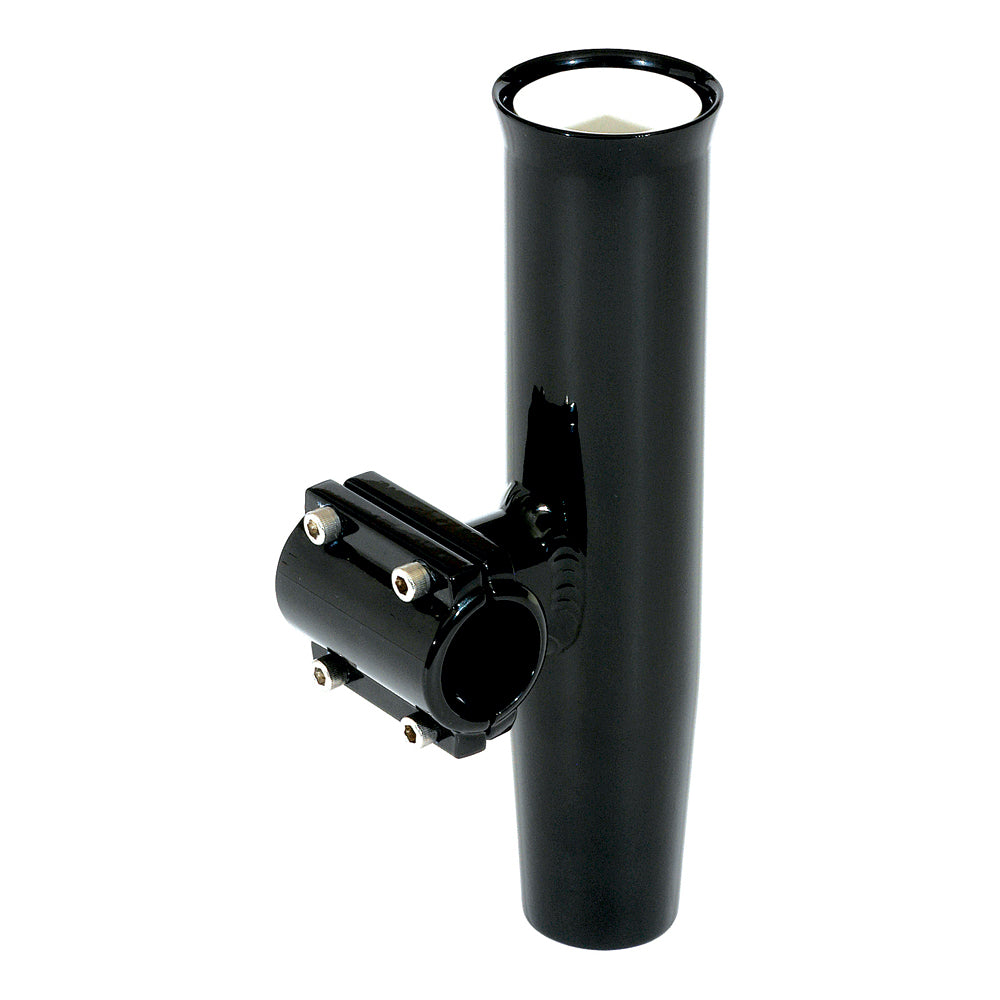 Lees Clamp-On Rod Holder Horizontal Mount - Aluminum - Pipe Size #5 - 2.375" - 2-3/8" OD - Black