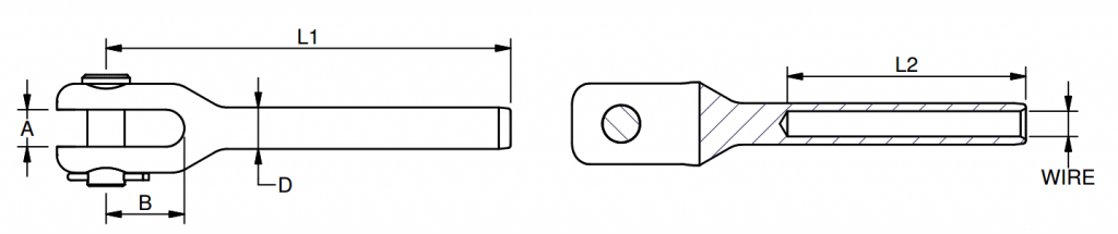 Fork Terminal Machined