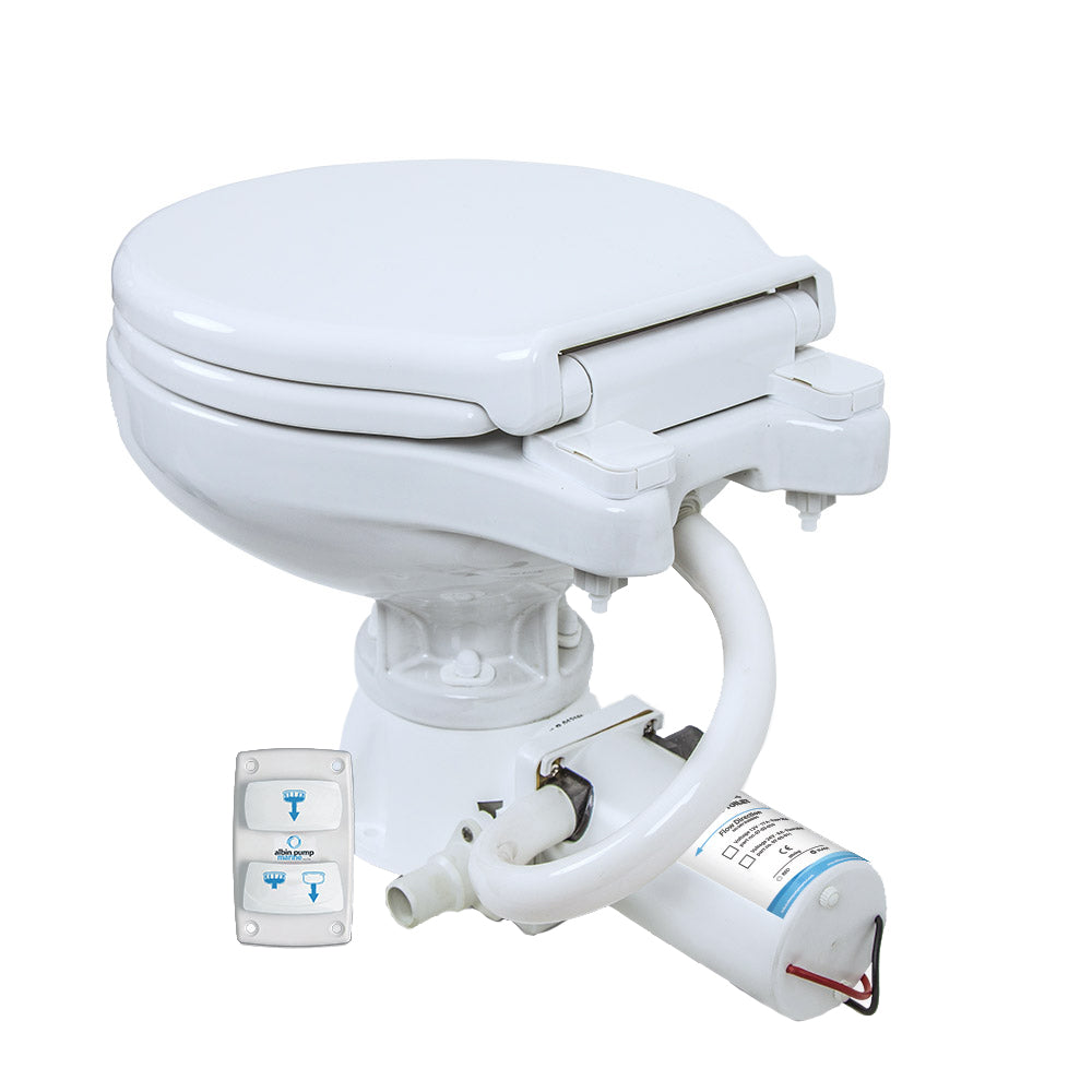 Albin Group Marine Toilet Silent Electric Compact - 24V