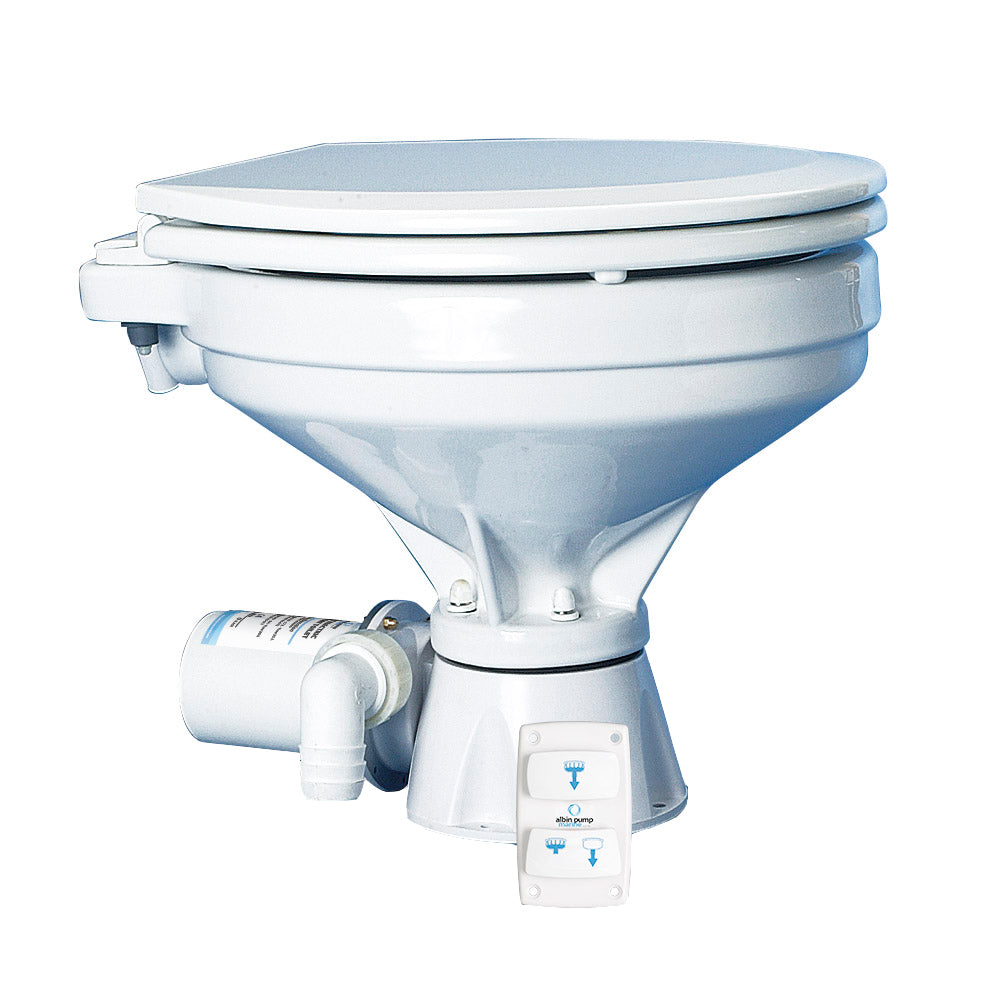 Albin Group Marine Toilet Silent Electric Comfort - 12V