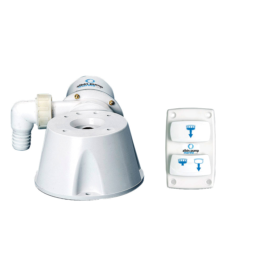 Albin Group Marine Silent Electric Toilet Kit - 24V