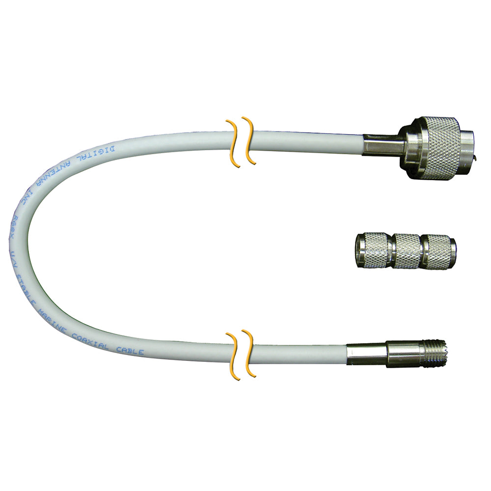 Digital Antenna RG-8X Cable w/N Male, Mini-UHF Female - 20