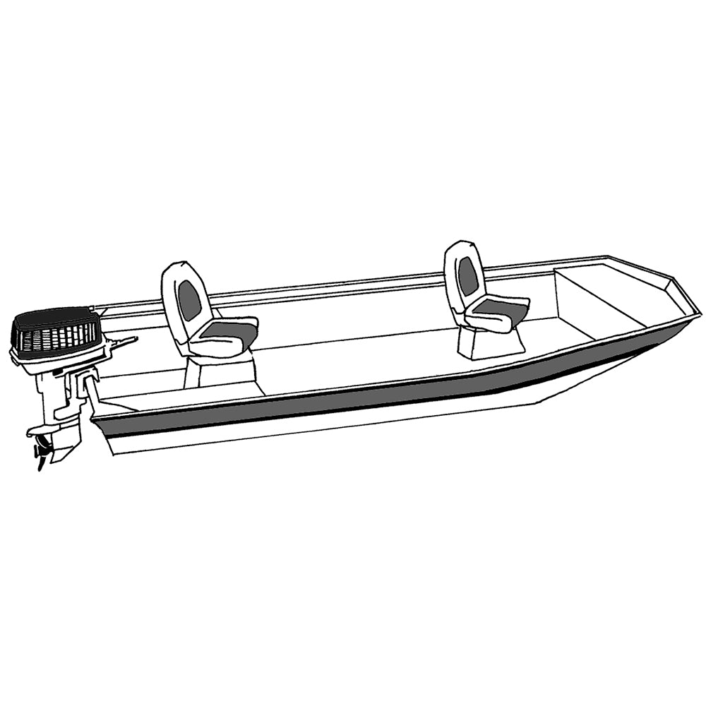 Carver Performance Poly-Guard Styled-to-Fit Boat Cover f/12.5 Open Jon Boats - Shadow Grass