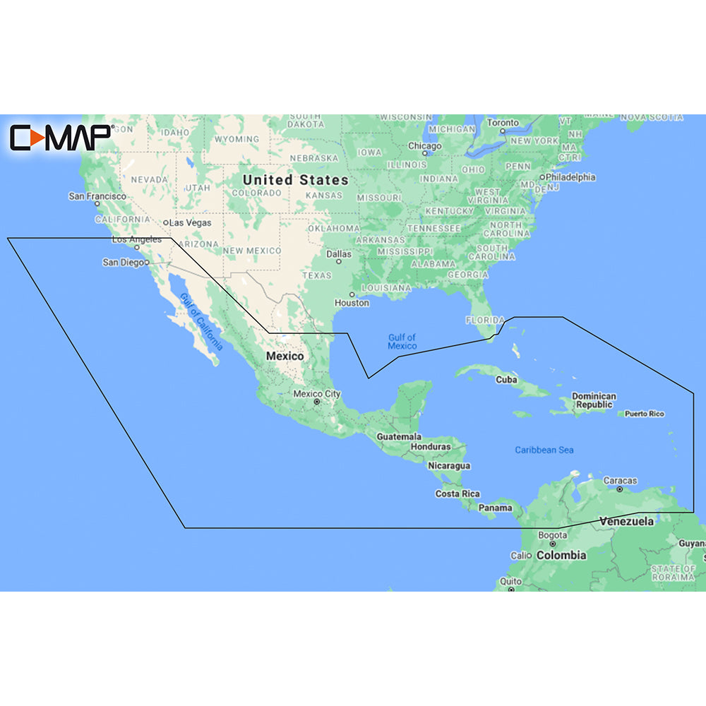 C-MAP M-NA-Y205-MS Central America  Caribbean REVEAL Coastal Chart