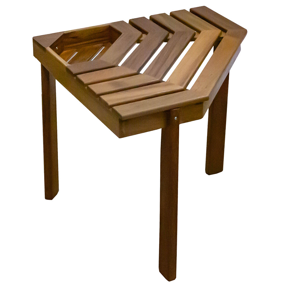 Whitecap Shower/Corner Stool - Teak