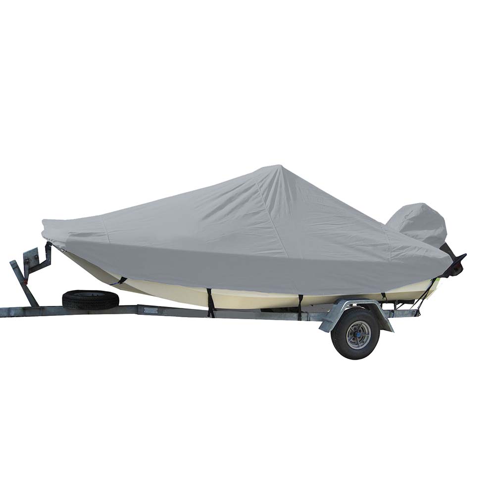 Carver Sun-DURA Styled-to-Fit Boat Cover f/19.5 Bay Style Center Console Fishing Boats - Grey