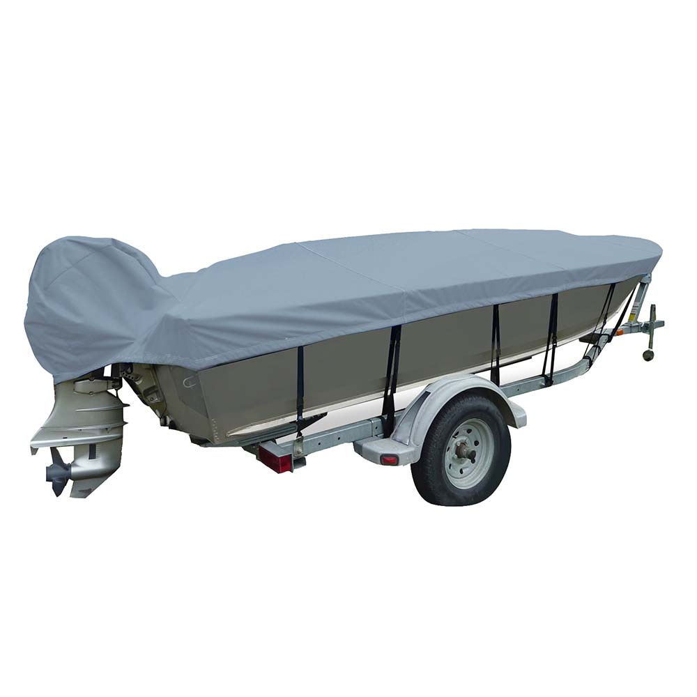 Carver Sun-DURA Extra Wide Series Styled-to-Fit Boat Cover f/24.5 V-Hull Fishing Boats - Grey