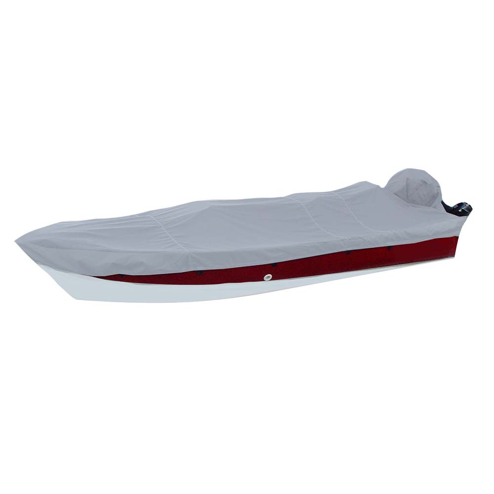 Carver Poly-Flex II Styled-to-Fit Boat Cover f/17.5 V-Hull Side Console Fishing Boats - Grey